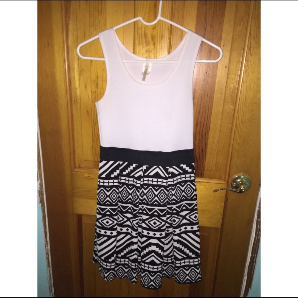 Black and white dress